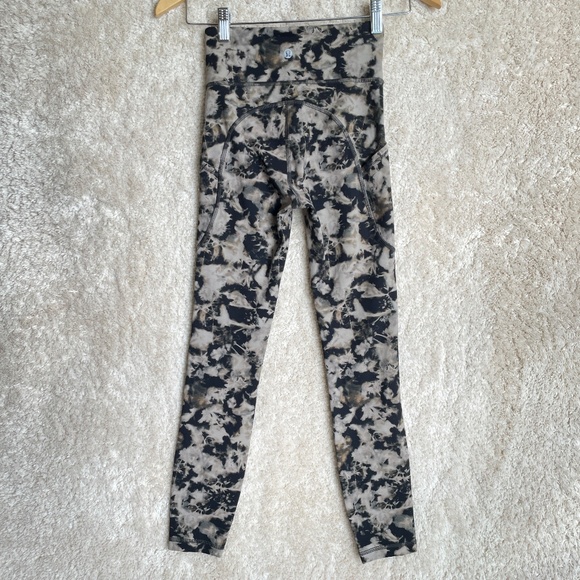 Lululemon Active Leggings WITH POCKET Women's Size 2 Multicolor for Sports Yoga - Picture 11 of 11